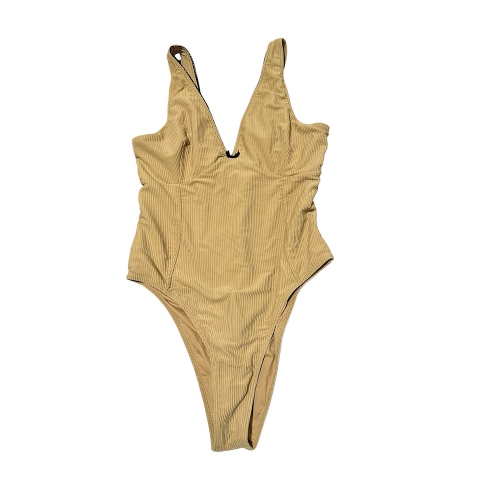 Lila Ribbed One Piece Swimsuit